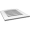 Ekena Millwork Arch Top Surface Mount PVC Gable Vent: Non-Functional, w/ 3-1/2"W x 1"P Standard Frame, 20"W x 22"H GVPAR20X2201SN - alternate 4